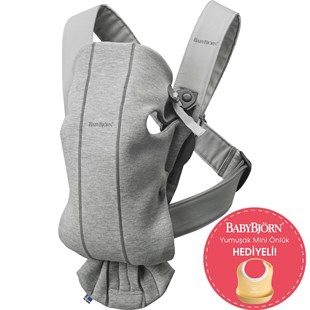 BabyBjörn Bliss Ana Kucağı & Kanguru Mini 3D Cotton Jersey Yenidoğan Seti / Light Grey