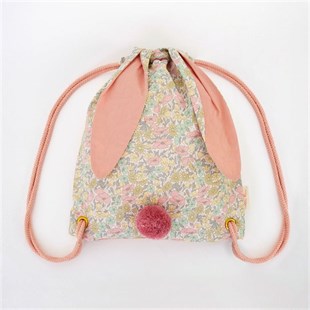 Meri Meri - Floral Bunny Backpack - Çiçekli Tavşan Sırt Çantası