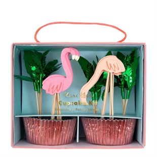 Flamingo Cupcake Kit (24lü)