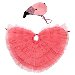Flamingo Pelerin Elbise