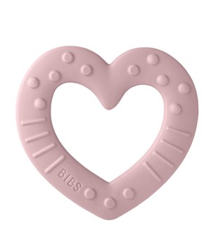 Bibs Baby Bitie Heart Diş Kaşıyıcı // Pink Plum